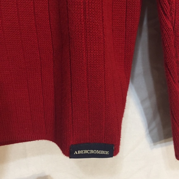Abercrombie and Fitch red sweater XL men’s - Picture 3 of 9